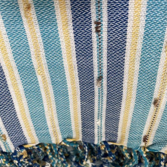 Sand Free Bohemian Turquoise Blue Towels - 100% Cotton Boho Beach Bath Towel - Picture 8 of 10